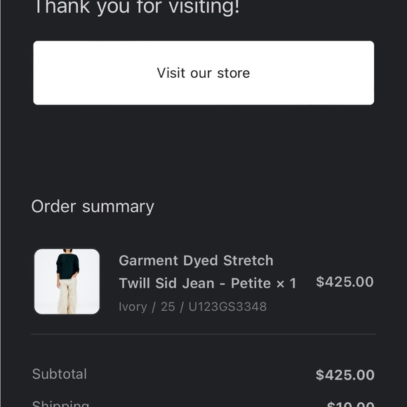 Tibi Sid Jeans Petite Size 25 - Picture 5 of 6